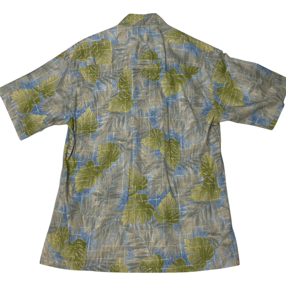 Tori Richard Tropical Hawaiian Leaf Shirt Men's M Green Summer Streetwear Resort - Picture 2 of 7